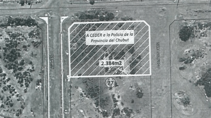 Proyecto de construcción de la Comisaría 5° en Trelew avanza con aprobación unánime 1 mapa comisaria 5°