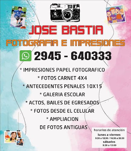 CASA DE FOTOGRAFIAS Y SUBLIMADOS JOSE BASTIA 1 CASA DE FOTOGRAFIAS Y SUBLIMADOS JOSE BASTIA