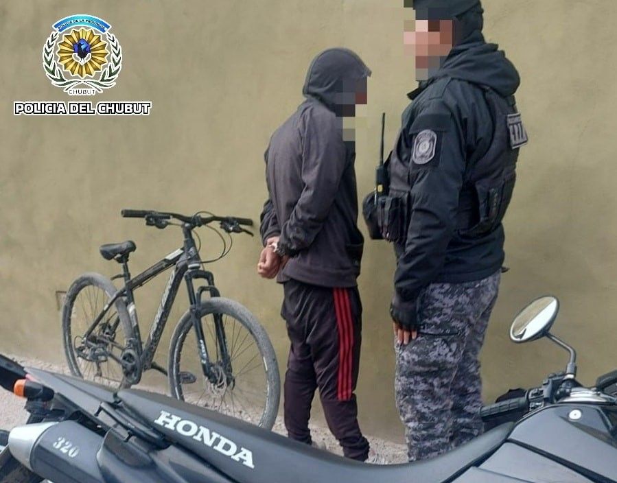 Hombre detenido por robo de bicicleta con colaboración de personal policial y monitoreo urbano. 1 robo de bici