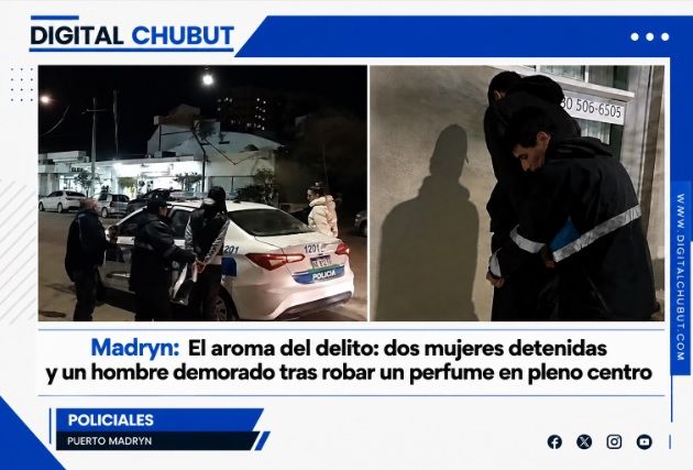 Detenidas dos mujeres por hurto en comercio de Puerto Madryn y recuperación de mercancía robada 1 Perfume 16 de junio