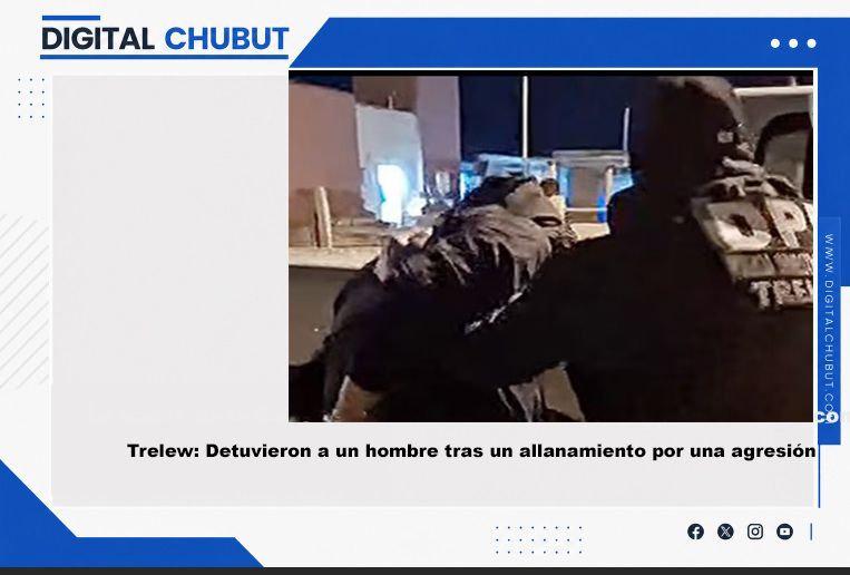 Detenido por ataque con arma blanca en barrio INTA de Trelew 1 TRELEW ALLANAMIENTO 19 DE JUNIO
