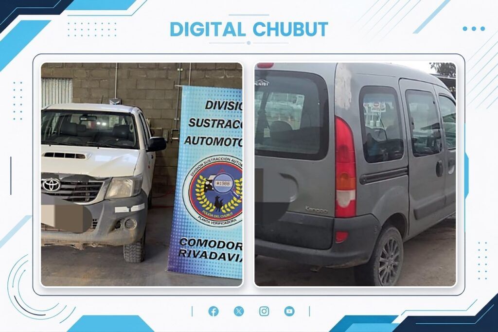 Policía del Chubut secuestra vehículos con requerimientos judiciales vigentes 1 AUTOS 10 DE JULIO