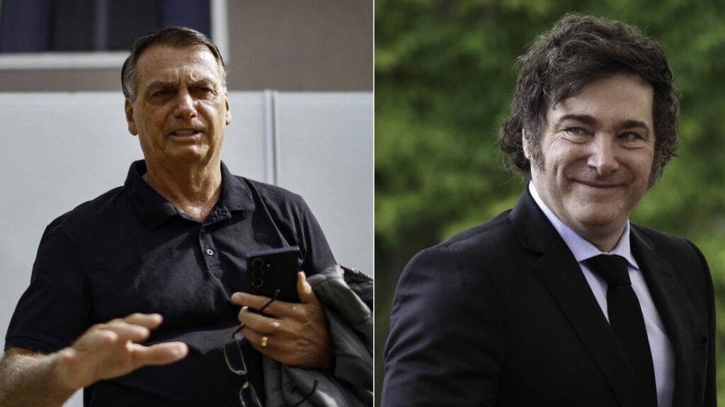 Tribunal brasileño restringe visitas a Bolsonaro: Milei no podrá visitarlo 1 Foto 20240702 Bolsonaro milei na