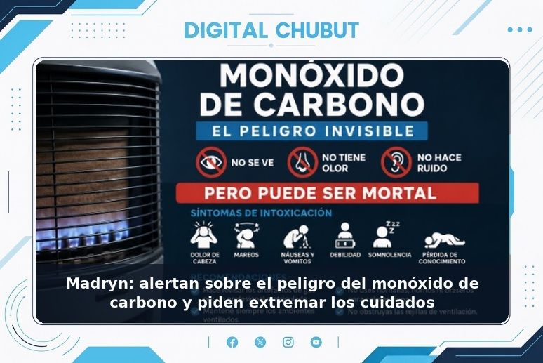 Campaña de prevención de intoxicaciones por monóxido de carbono en Puerto Madryn 1 MONOXIDO 30 DE JUNIO