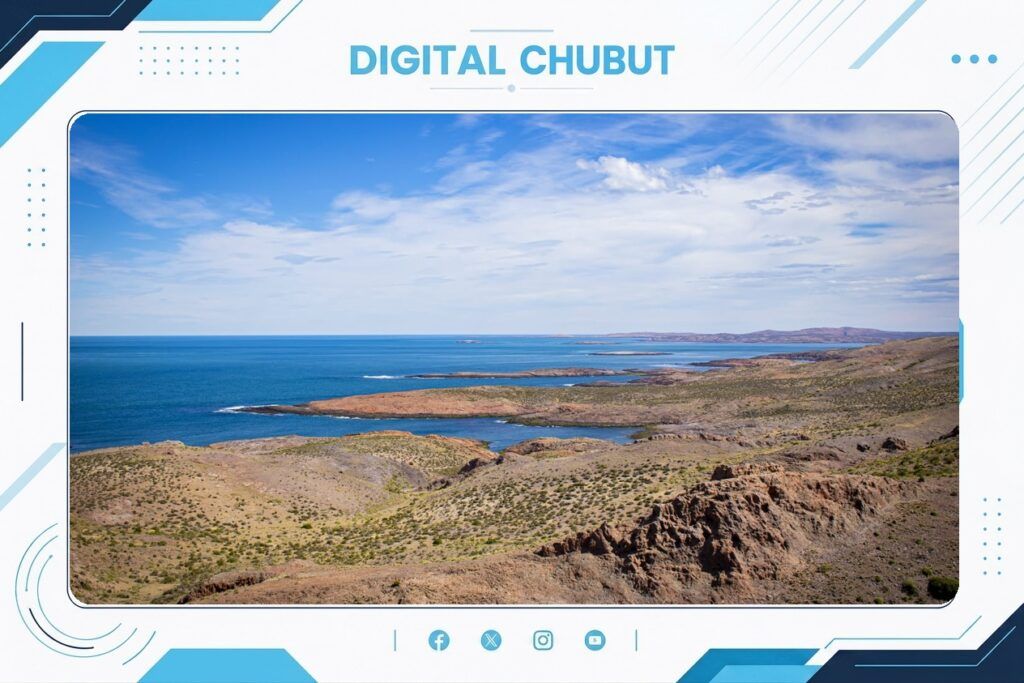 El Gobierno Provincial y la Municipalidad de Camarones firman convenio para la conservación del Parque Provincial Patagonia Azul. 1 TURISMO 13 DE JULIO