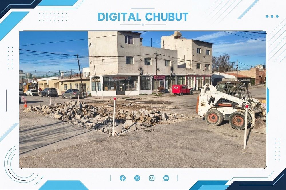 Modificación en recorridos de líneas 2 y 5 de transporte urbano por reparación en Villegas y Sarmiento 1 CALLE MADRYN 13 DE AGOSTO