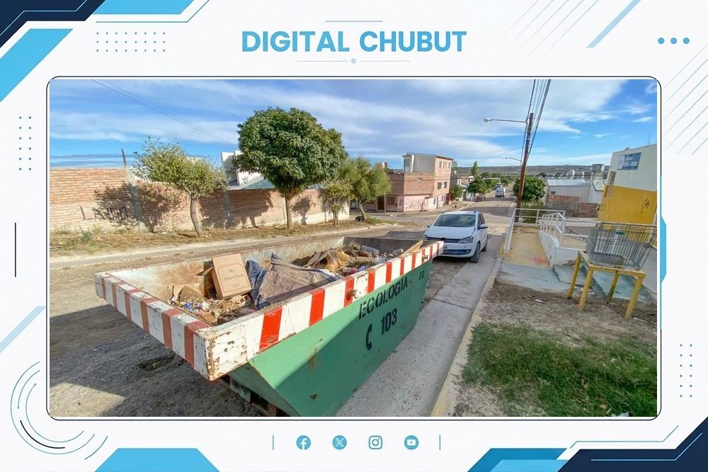 Campaña de limpieza en Puerto Madryn: Disposición de residuos voluminosos en contenedores Vecinales 1 CAMPANA LIMPIEZA 21 SEP
