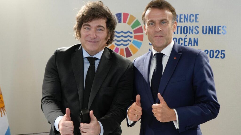 Representantes argentinos y empresarios internacionales asisten a Argentina Week en París 1 javier milei emmanuel macron gira