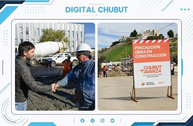 Avance de obras de protección costera y recuperación de ruta en Comodoro Rivadavia: Plan Galina en acción 1 TORRES 10 OCT